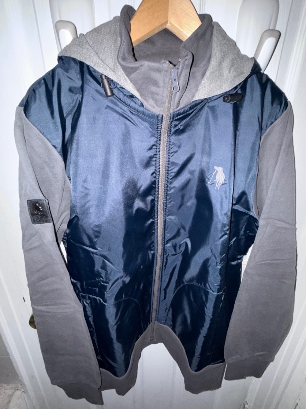 Varsity jacket, Navy+dark gray, Men L